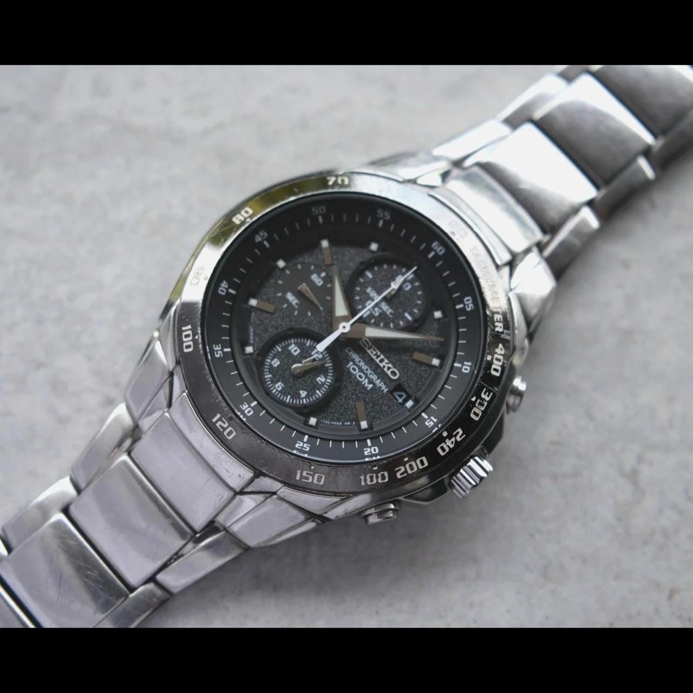 Vintage Seiko Chronograph quartz watch